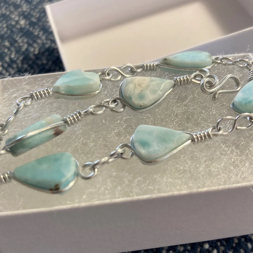 Larimar Bracelet Straight from the DominicanRepublic - Picture 2 of 3